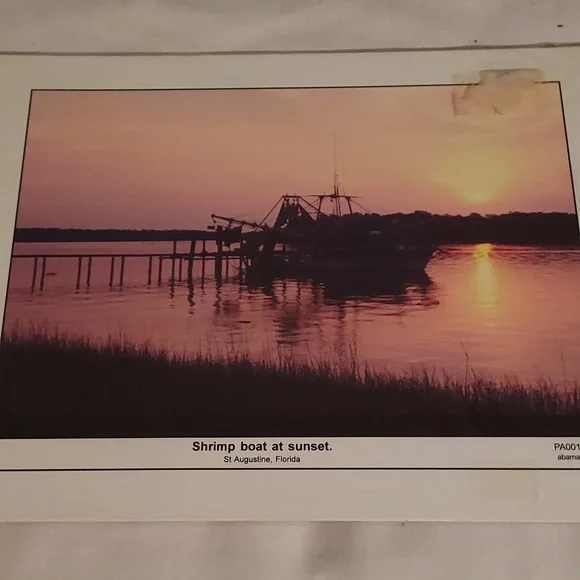 Sailboat At Sunset Shrimp Boat At Sunset St Augustine Florida Photos Abama Inc
